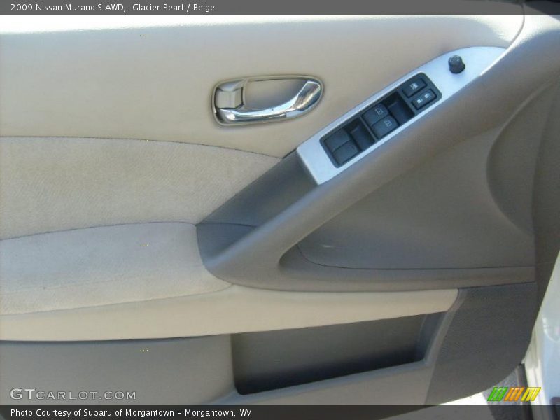 Glacier Pearl / Beige 2009 Nissan Murano S AWD