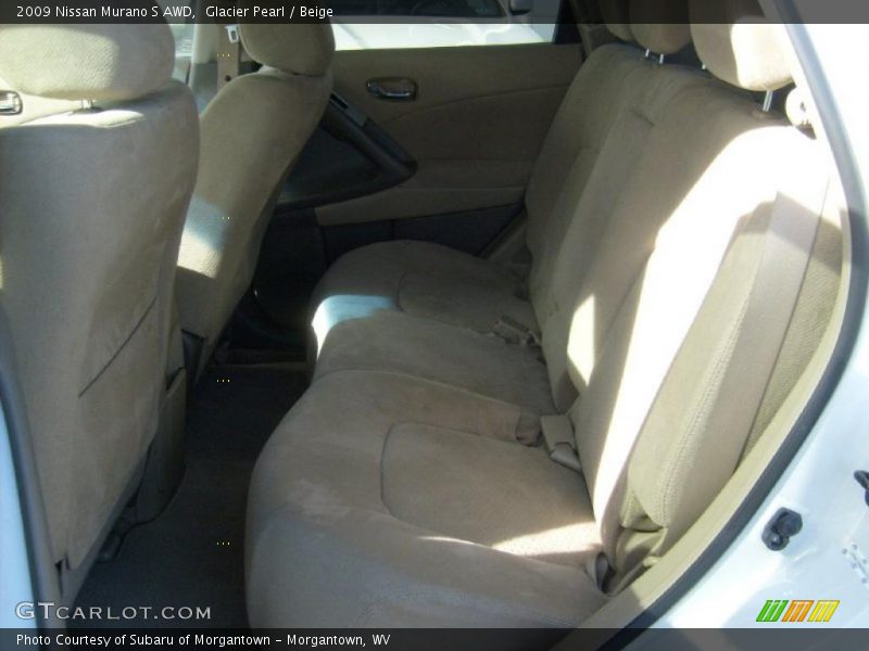 Glacier Pearl / Beige 2009 Nissan Murano S AWD