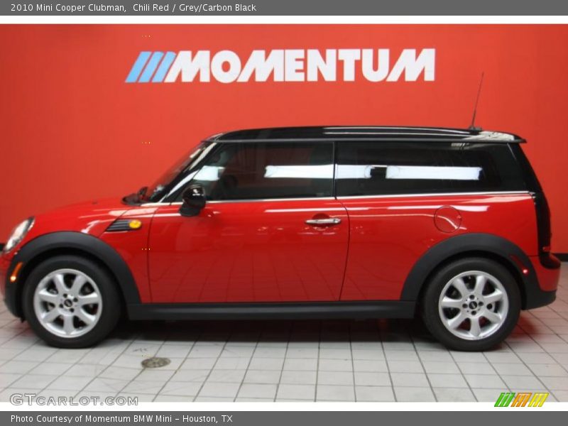 Chili Red / Grey/Carbon Black 2010 Mini Cooper Clubman