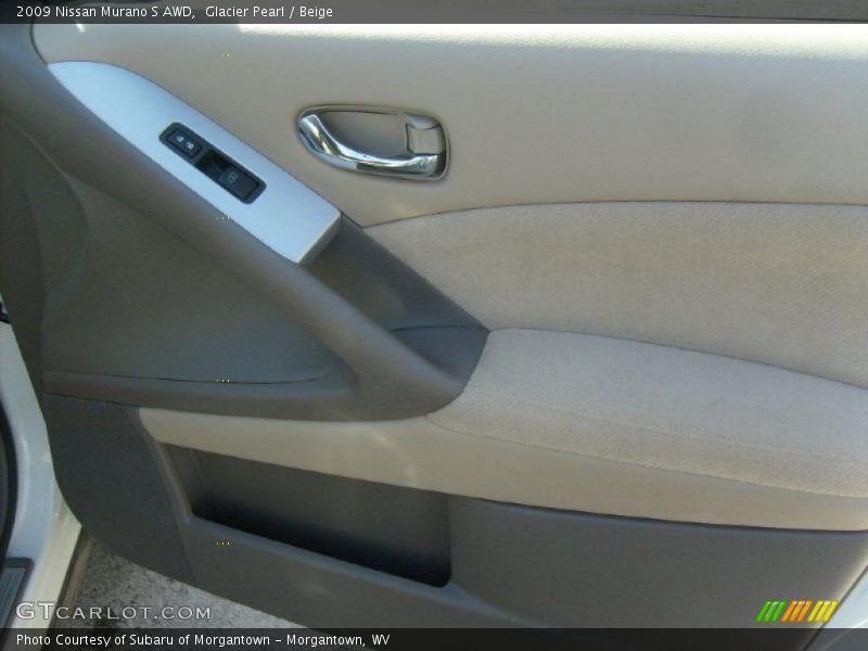 Glacier Pearl / Beige 2009 Nissan Murano S AWD
