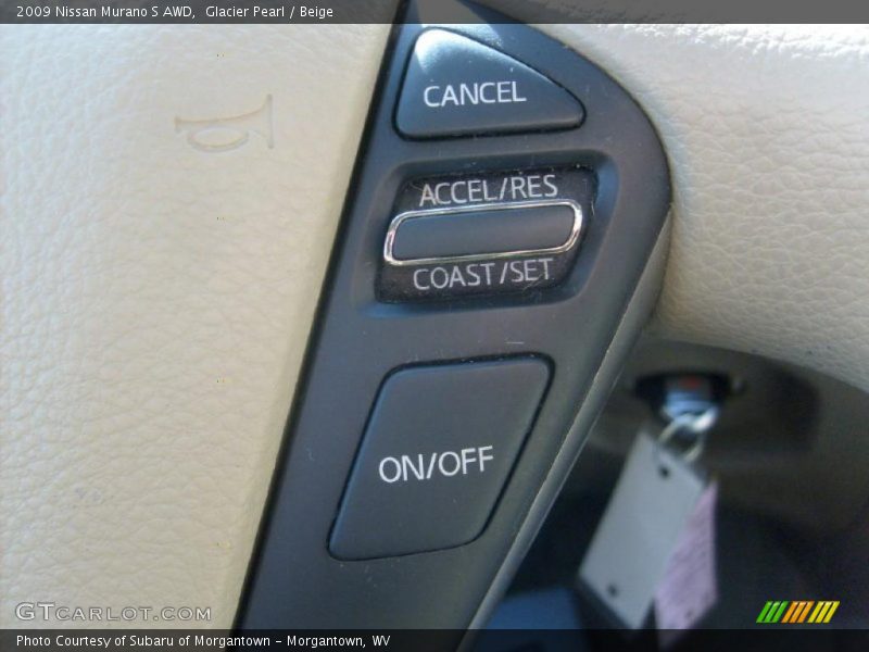 Glacier Pearl / Beige 2009 Nissan Murano S AWD