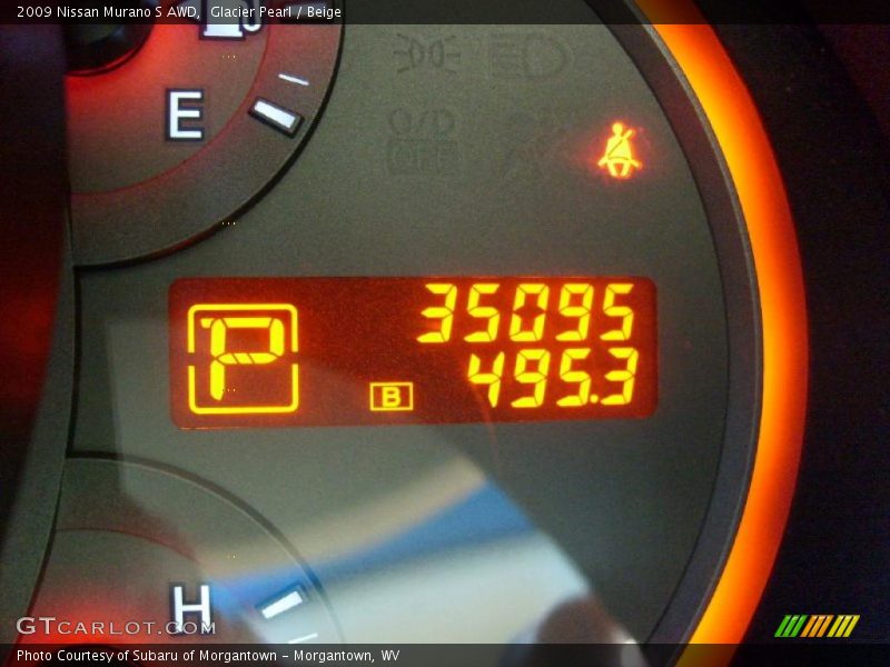 Glacier Pearl / Beige 2009 Nissan Murano S AWD