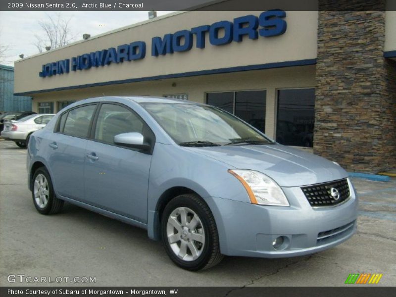Arctic Blue / Charcoal 2009 Nissan Sentra 2.0