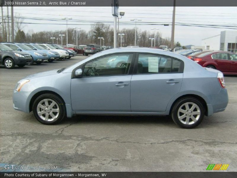 Arctic Blue / Charcoal 2009 Nissan Sentra 2.0