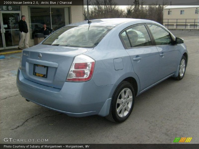 Arctic Blue / Charcoal 2009 Nissan Sentra 2.0