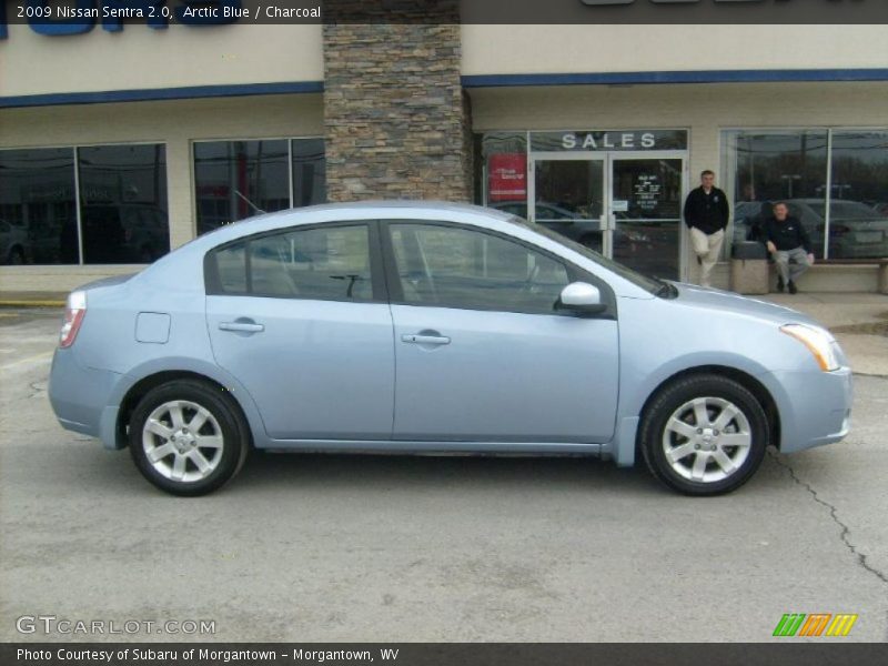Arctic Blue / Charcoal 2009 Nissan Sentra 2.0