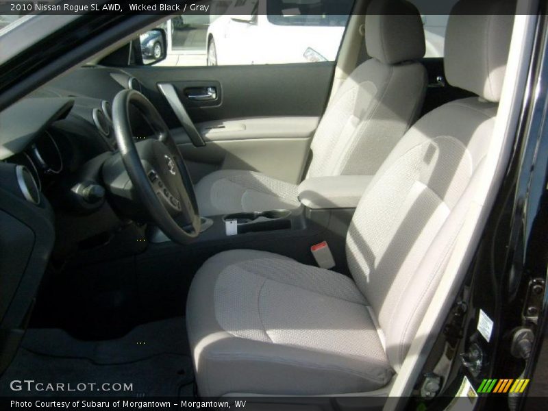 Wicked Black / Gray 2010 Nissan Rogue SL AWD