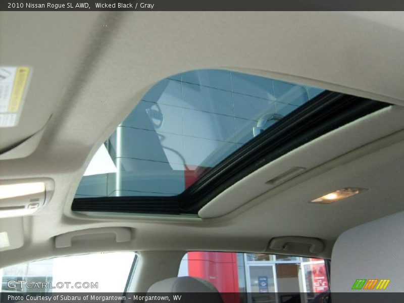 Wicked Black / Gray 2010 Nissan Rogue SL AWD