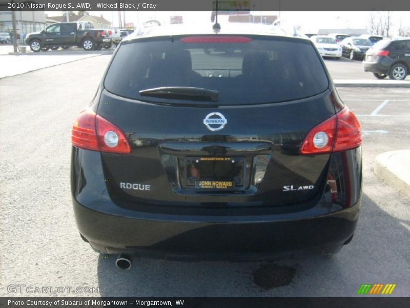 Wicked Black / Gray 2010 Nissan Rogue SL AWD