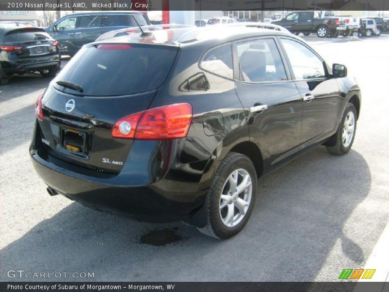 Wicked Black / Gray 2010 Nissan Rogue SL AWD