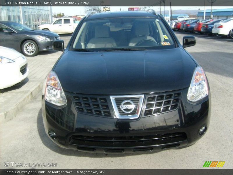Wicked Black / Gray 2010 Nissan Rogue SL AWD