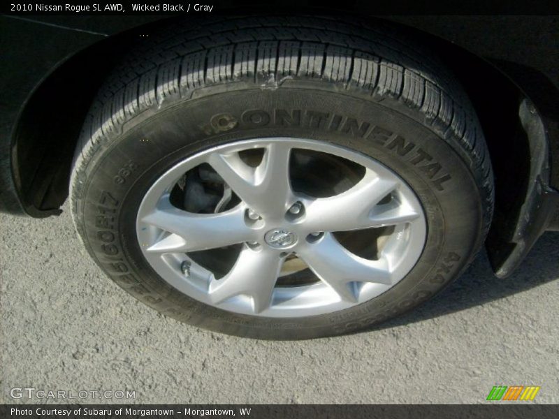 Wicked Black / Gray 2010 Nissan Rogue SL AWD