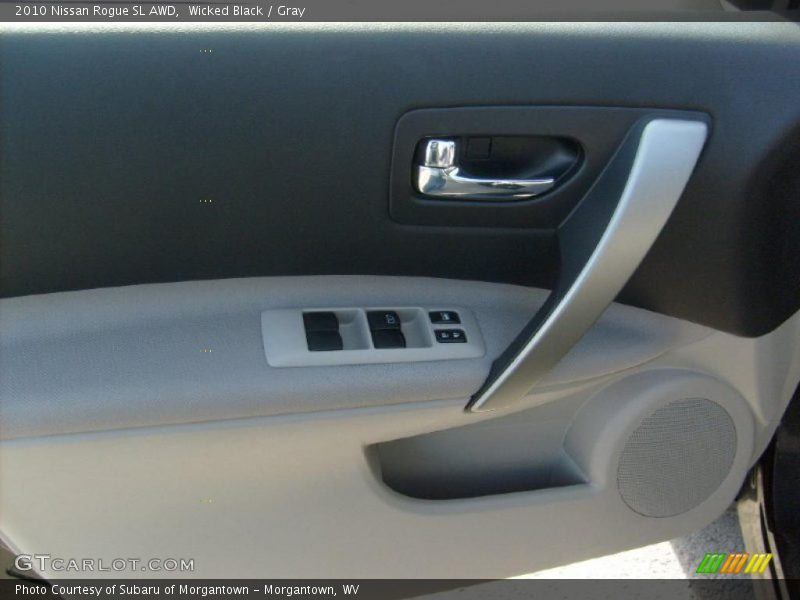 Wicked Black / Gray 2010 Nissan Rogue SL AWD