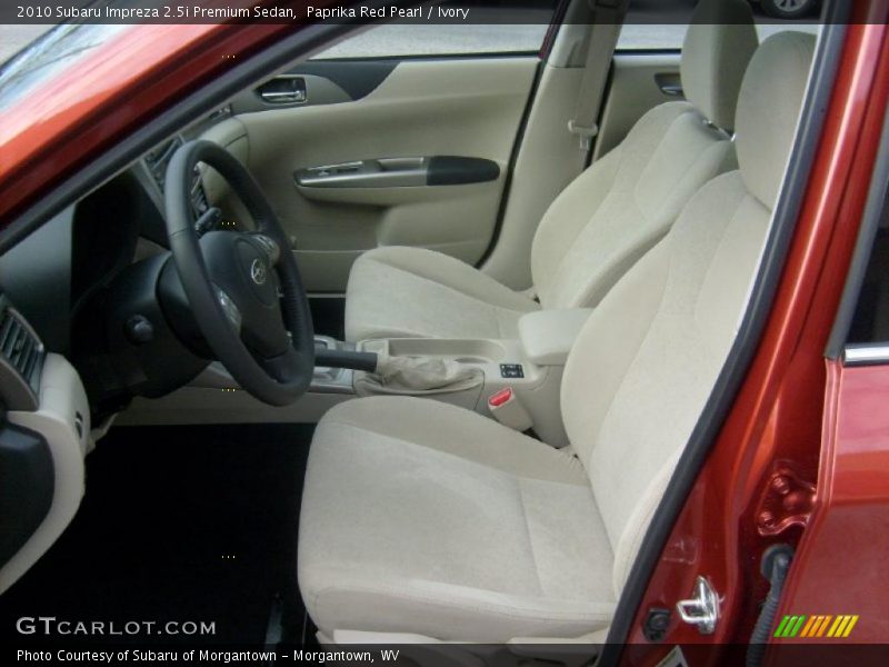  2010 Impreza 2.5i Premium Sedan Ivory Interior