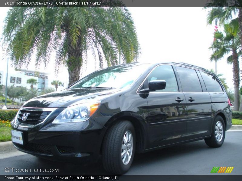 Crystal Black Pearl / Gray 2010 Honda Odyssey EX-L