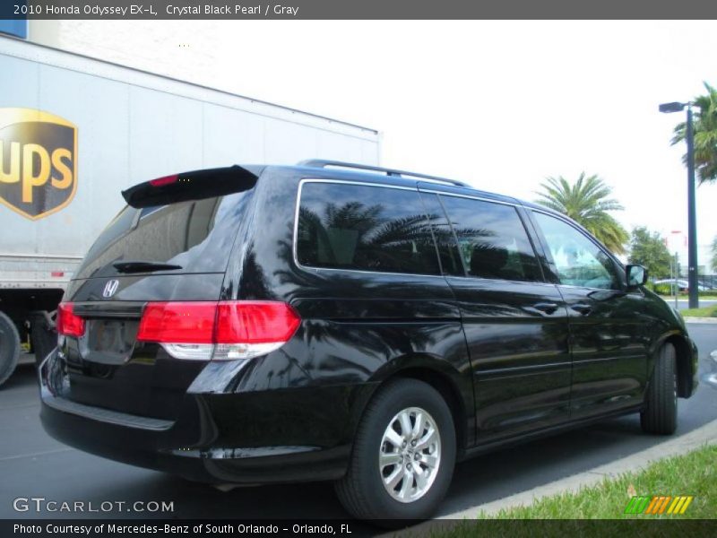 Crystal Black Pearl / Gray 2010 Honda Odyssey EX-L