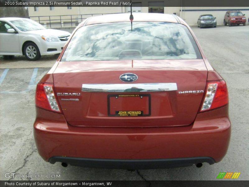 Paprika Red Pearl / Ivory 2010 Subaru Impreza 2.5i Premium Sedan