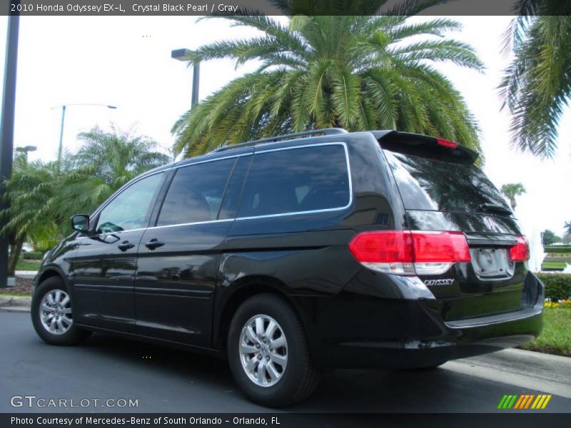 Crystal Black Pearl / Gray 2010 Honda Odyssey EX-L