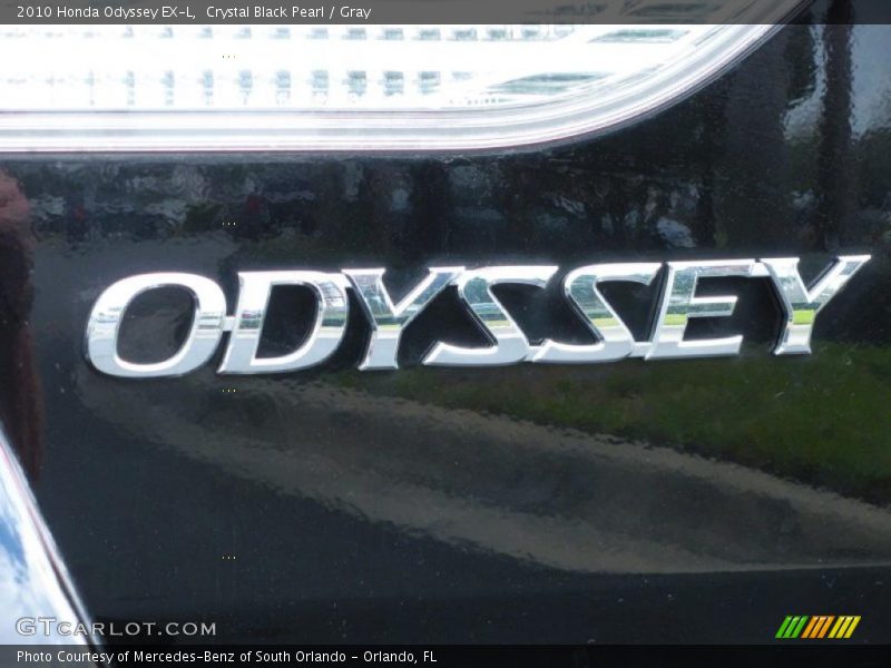 Crystal Black Pearl / Gray 2010 Honda Odyssey EX-L