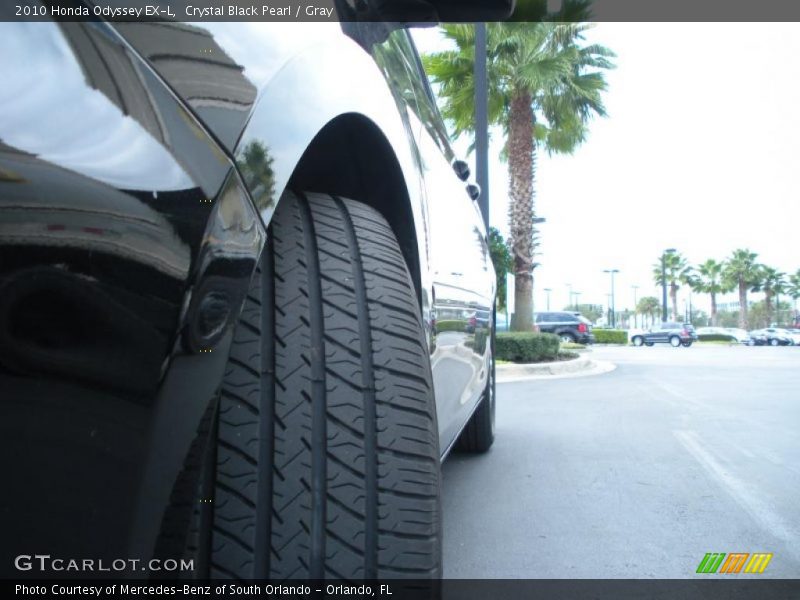 Crystal Black Pearl / Gray 2010 Honda Odyssey EX-L