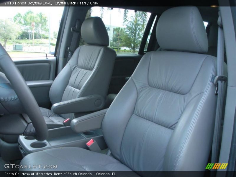 Crystal Black Pearl / Gray 2010 Honda Odyssey EX-L