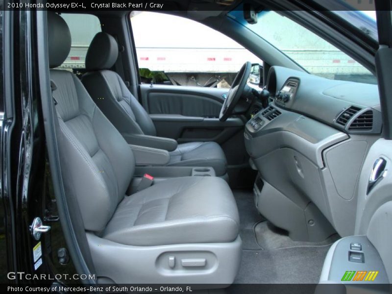 Crystal Black Pearl / Gray 2010 Honda Odyssey EX-L