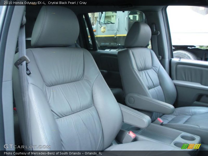 Crystal Black Pearl / Gray 2010 Honda Odyssey EX-L