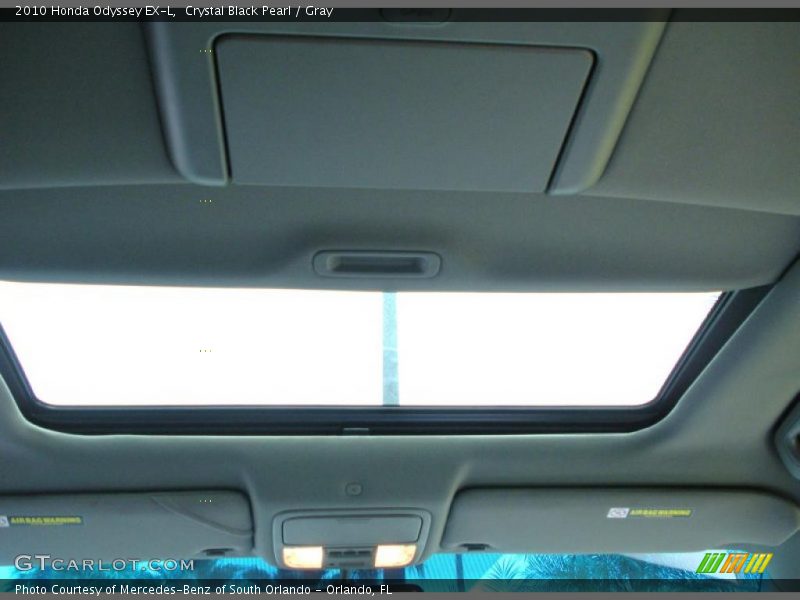 Crystal Black Pearl / Gray 2010 Honda Odyssey EX-L