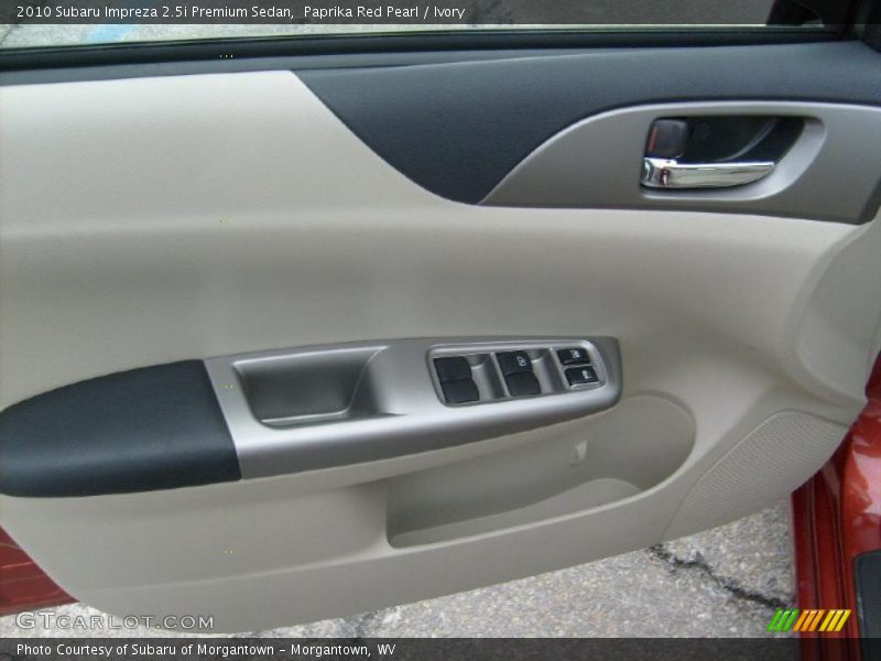 Paprika Red Pearl / Ivory 2010 Subaru Impreza 2.5i Premium Sedan