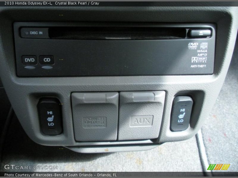 Crystal Black Pearl / Gray 2010 Honda Odyssey EX-L