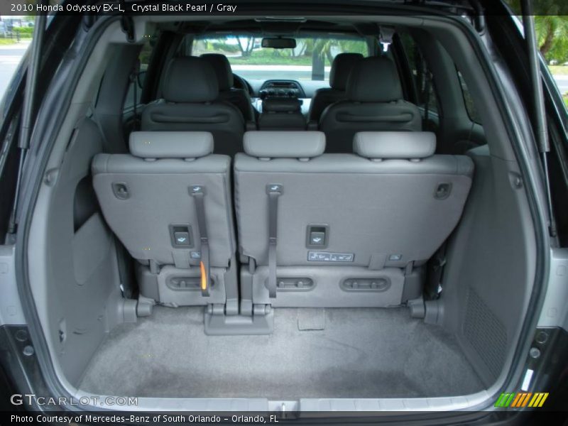 Crystal Black Pearl / Gray 2010 Honda Odyssey EX-L