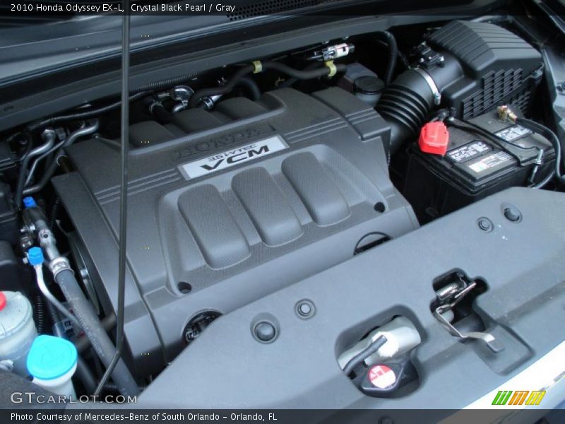 Crystal Black Pearl / Gray 2010 Honda Odyssey EX-L