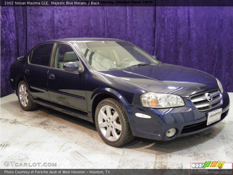 Majestic Blue Metallic / Black 2002 Nissan Maxima GLE