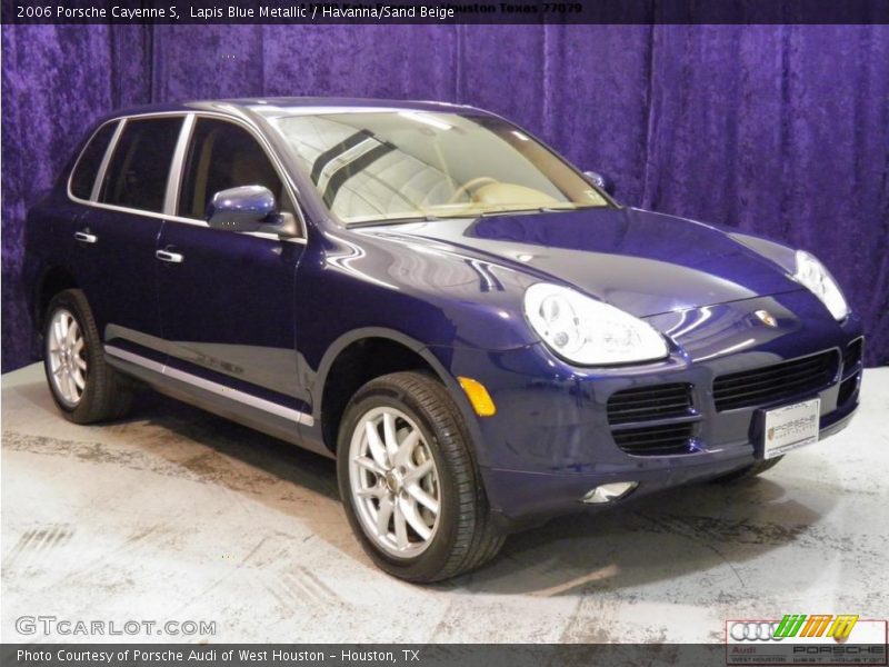 Lapis Blue Metallic / Havanna/Sand Beige 2006 Porsche Cayenne S