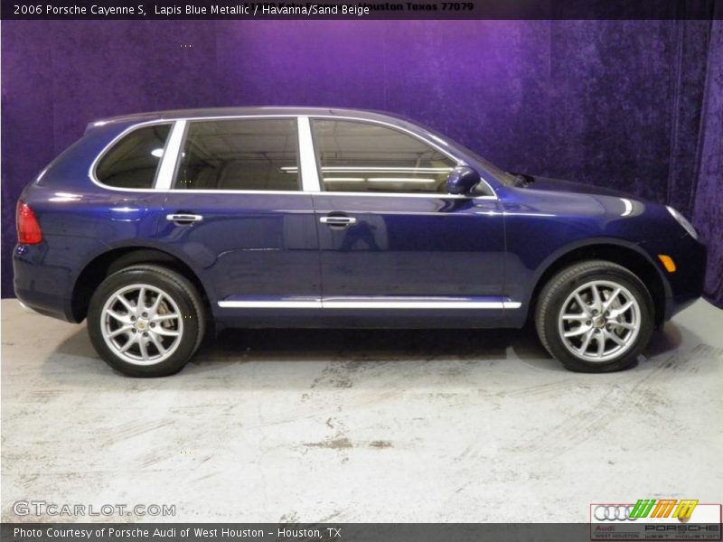 Lapis Blue Metallic / Havanna/Sand Beige 2006 Porsche Cayenne S