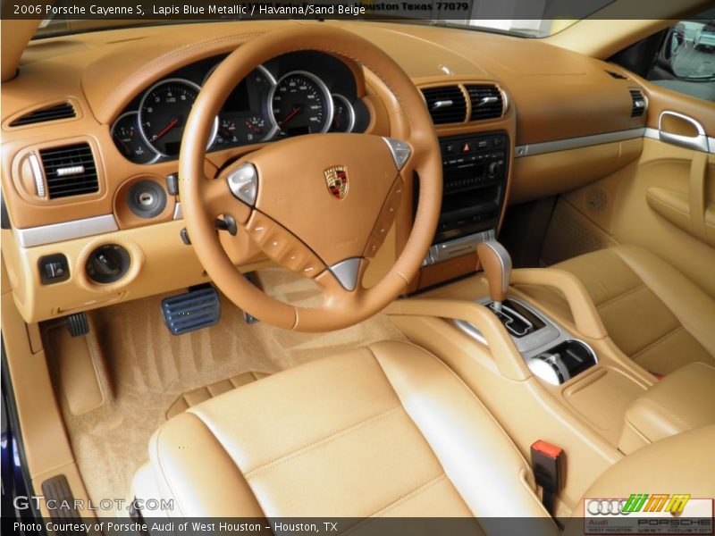 Lapis Blue Metallic / Havanna/Sand Beige 2006 Porsche Cayenne S