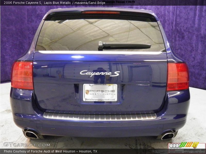 Lapis Blue Metallic / Havanna/Sand Beige 2006 Porsche Cayenne S