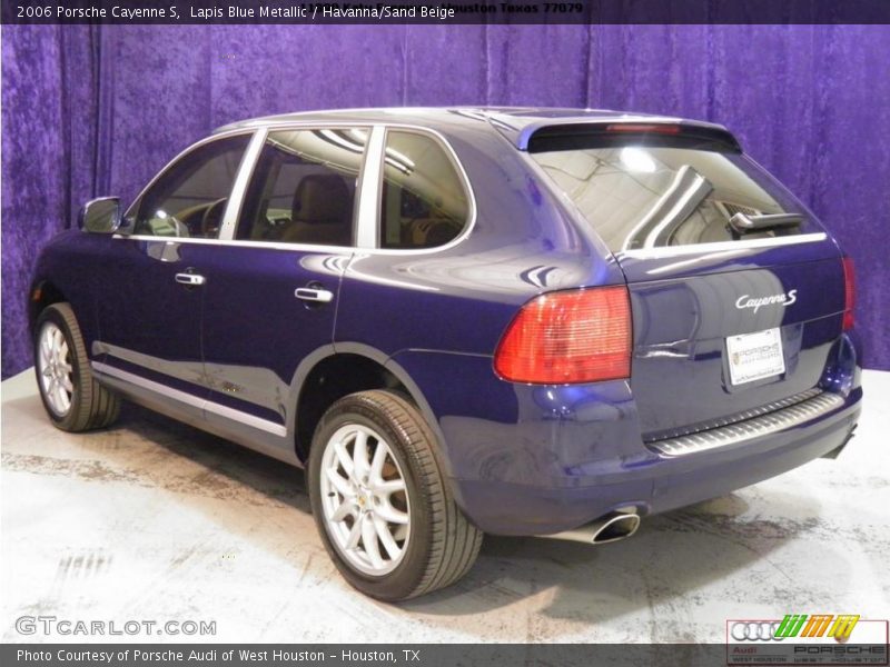 Lapis Blue Metallic / Havanna/Sand Beige 2006 Porsche Cayenne S