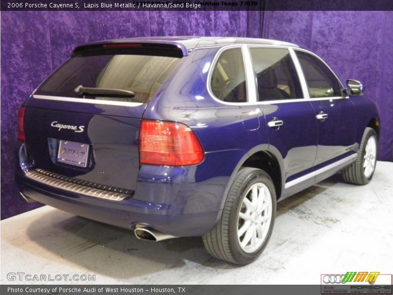 Lapis Blue Metallic / Havanna/Sand Beige 2006 Porsche Cayenne S