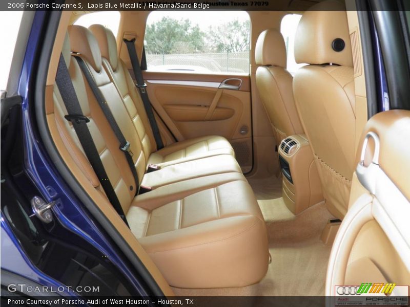 Lapis Blue Metallic / Havanna/Sand Beige 2006 Porsche Cayenne S
