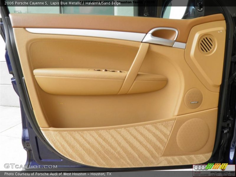Lapis Blue Metallic / Havanna/Sand Beige 2006 Porsche Cayenne S