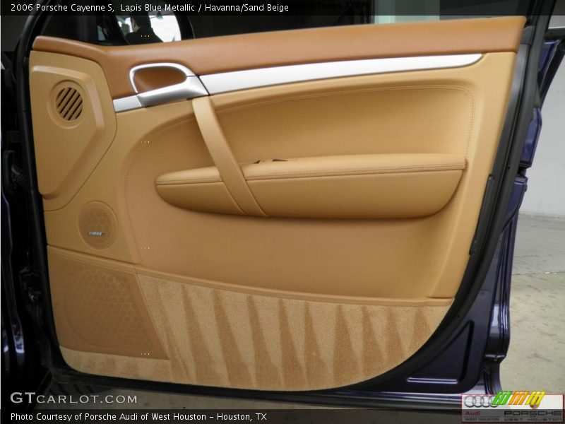 Lapis Blue Metallic / Havanna/Sand Beige 2006 Porsche Cayenne S