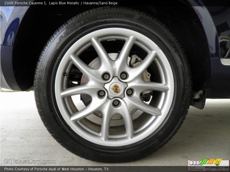 Lapis Blue Metallic / Havanna/Sand Beige 2006 Porsche Cayenne S