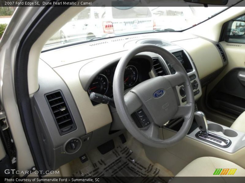 Dune Pearl Metallic / Camel 2007 Ford Edge SE