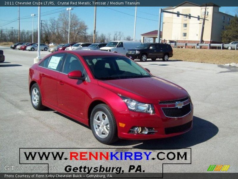 Crystal Red Metallic Tintcoat / Medium Titanium 2011 Chevrolet Cruze LT/RS