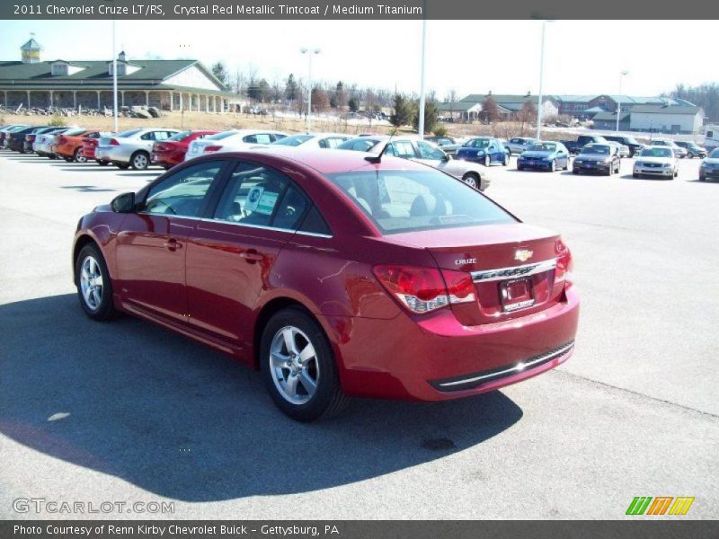 Crystal Red Metallic Tintcoat / Medium Titanium 2011 Chevrolet Cruze LT/RS