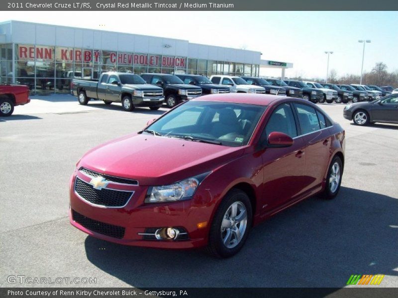 Crystal Red Metallic Tintcoat / Medium Titanium 2011 Chevrolet Cruze LT/RS