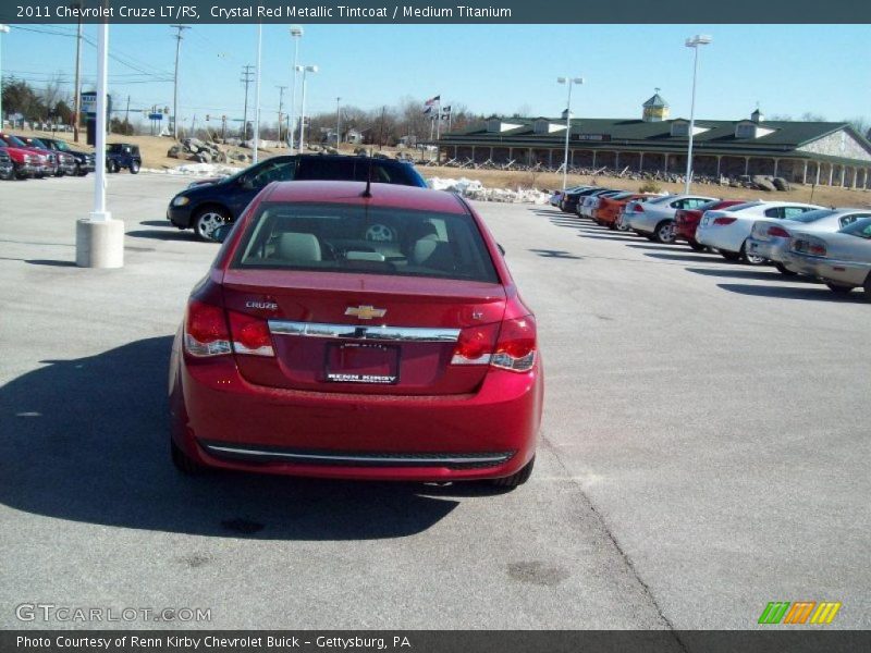 Crystal Red Metallic Tintcoat / Medium Titanium 2011 Chevrolet Cruze LT/RS