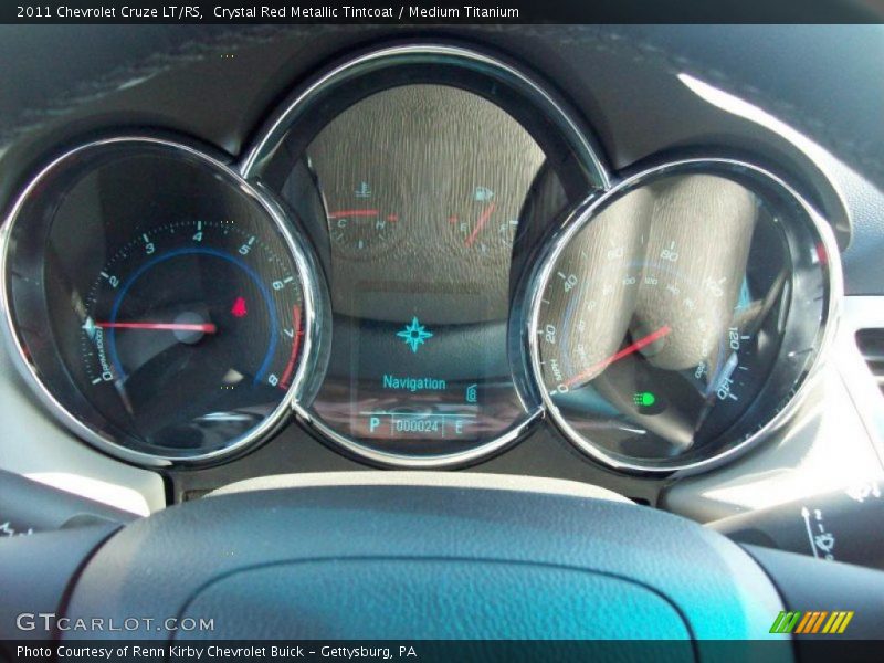 Crystal Red Metallic Tintcoat / Medium Titanium 2011 Chevrolet Cruze LT/RS