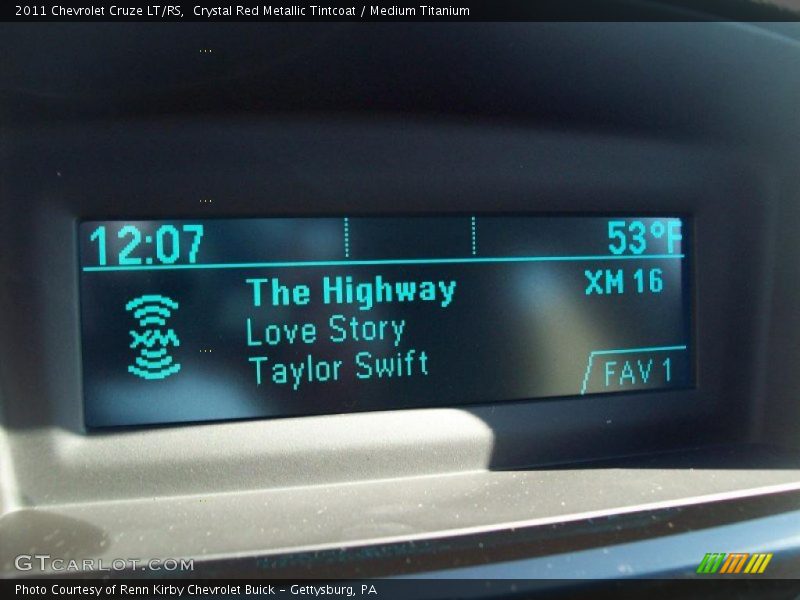 Crystal Red Metallic Tintcoat / Medium Titanium 2011 Chevrolet Cruze LT/RS